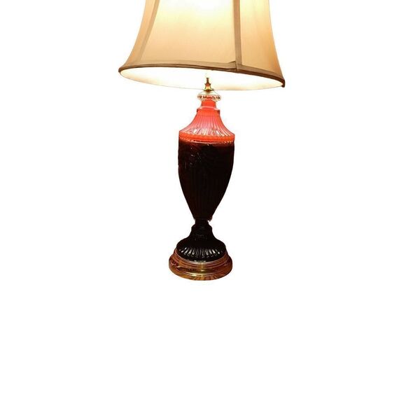 Vintage glass earn style lamp - Picture 5 of 11